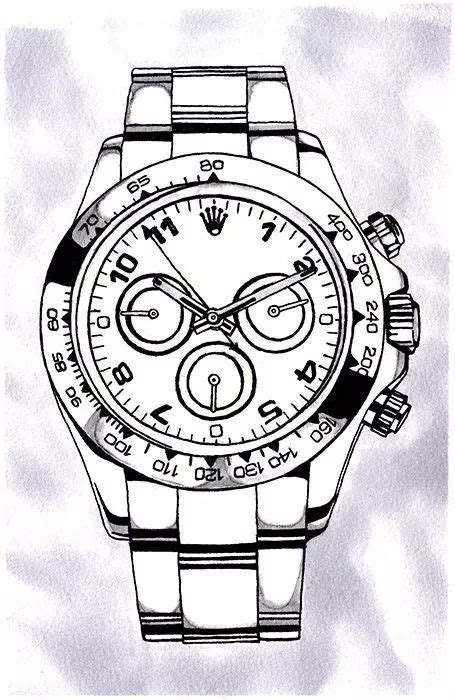 rolex watch drawing|Rolex watch Drawing .